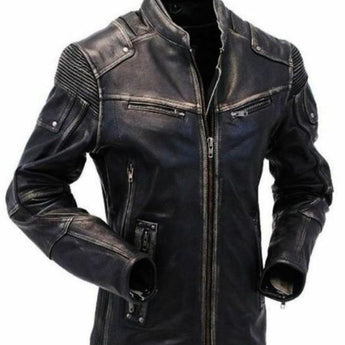 Men's Cafe Leather Jacket