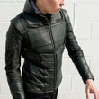 Mens Green Arrow Leather Jacket
