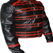 Mens Leather Biker Jacket Motorbike