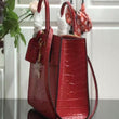 LV City Steamer PM Crocodilien Briliant Cerise