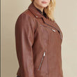 Plus Size Leather Jacket
