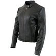 Ladies Black Leather Jacket
