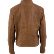 Ladies Cognac Leather Jacket