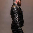 Fitted Biker leather Jacket
