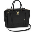LV Lockmeto Handbag Luxury Leather Noir