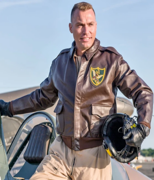 Fighter  Leather Jacket
