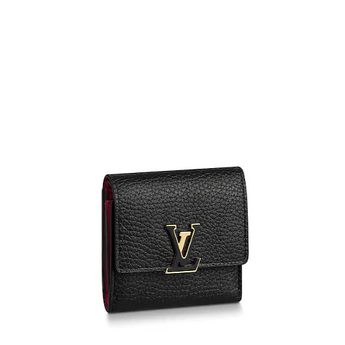 LV Capucines Compact Wallet Noir