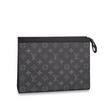 LV Pochette Voyage MM Monogram Eclipse Canvas Wallet