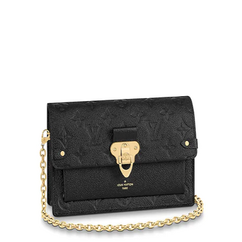 LV Vavin Chain Wallet Monogram Empreinte Noir