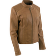 Ladies Cognac Leather Jacket