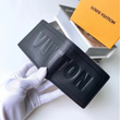 LV Fall-Winter 2018 Multiple Wallet Dark Infinity Leather