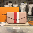 LV Pochette Felicie Epi Leather Rose Ballerine