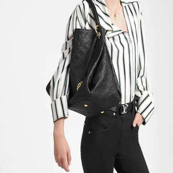 lv artsy mm monogram empreinte leather black