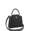 LV Capucine PM Handbag Taurillon Leather Noir/Blanc