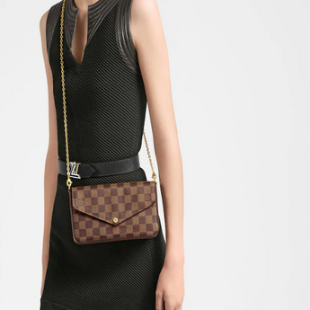 LV Pochette Felicie Damier Ebene