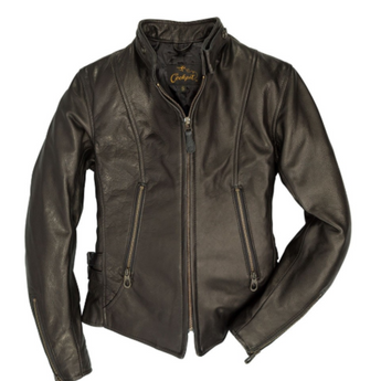 Cafe Racer Motocross Leather Jacket