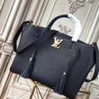 LV Lockmeto Handbag Luxury Leather Noir