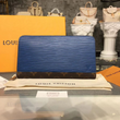 LV Zippy Organizer Epi Leather Blue and Gray