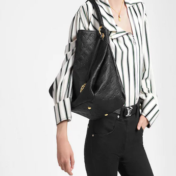 LV Artsy MM Monogram Empreinte Leather Noir