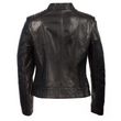Collar Black Leather Jacket