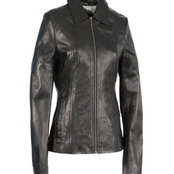 Collar Leather Jacket