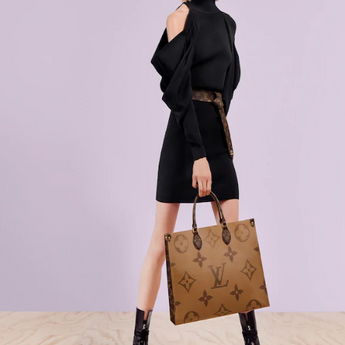 LV Onthego Monogram Canvas & Monogram Reverse Canvas GM