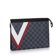 LV Pochette Voyage MM Damier Cobalt Canvas