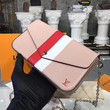 LV Pochette Felicie Epi Leather Rose Ballerine