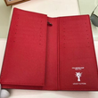 LV Brazza Wallet Epi Leather Hexagon Red