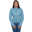 Aqua Leather Jacket