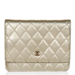 Chanel Wallet On Chain – WOC Quilted Lambskin Grey Silver-Toned