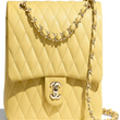 Chanel Medium Classic Handbag Yellow