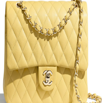 Chanel Medium Classic Handbag Yellow