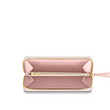 LV Clemence Wallet Damier Azur Canvas Rose Ballerine