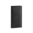 LV Brazza Wallet Epi Leather Noir