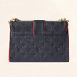 LV Saint Sulpice PM Monogram Empreinte Leather Marine Rouge