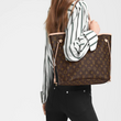 LV Neverfull MM Monogram Beige