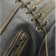 Leather Jacket Lace Distress
