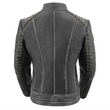 Leather Jacket With Lace Distressed