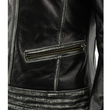Leather Jacket With Lace Distressed