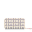LV Clemence Wallet Damier Azur Canvas Rose Ballerine