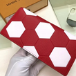 LV Brazza Wallet Epi Leather Hexagon Red
