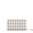 LV Clemence Wallet Damier Azur Canvas Rose Ballerine