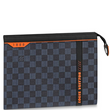 LV Pochette Voyage MM Damier Cobalt Canvas