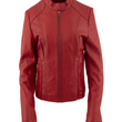 Leather Jacket with Collar