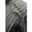 Leather Jacket With Lace Distressed