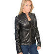Leather Jacket with Rivet