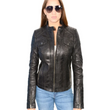 Leather Jacket With Quilted