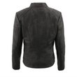 Leather Jacket with Shoulders