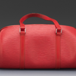 LV Soufflot Bag Black Epi Leather Red<